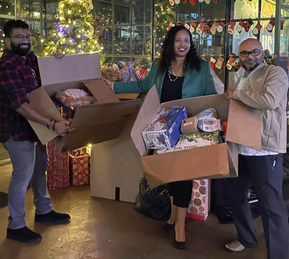 Holiday toy drive delivery